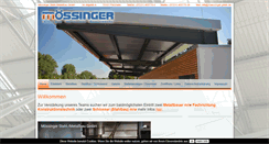 Desktop Screenshot of moessinger-gmbh.de