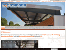 Tablet Screenshot of moessinger-gmbh.de